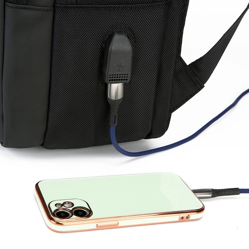 Custom Waterproof Laptop Backpack with USB Charging Port 5