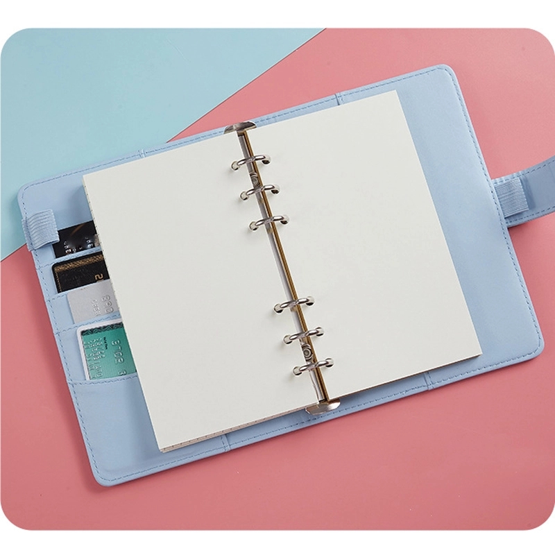 PU Leather A6 Business Travel Journal Diary Binder Notebook 4