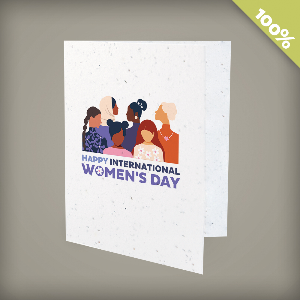 International Women's Day Plantable Greeting Cards 1