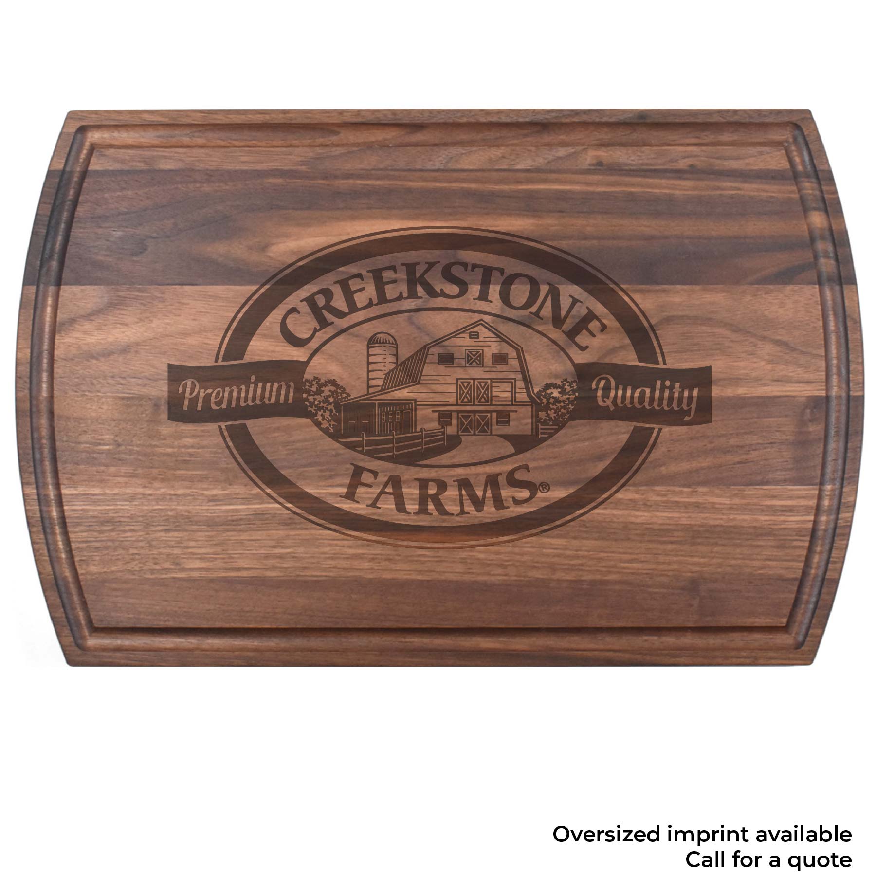 10 1/2" x 16" x 3/4" Walnut Cutting Board with Juice Groove 4