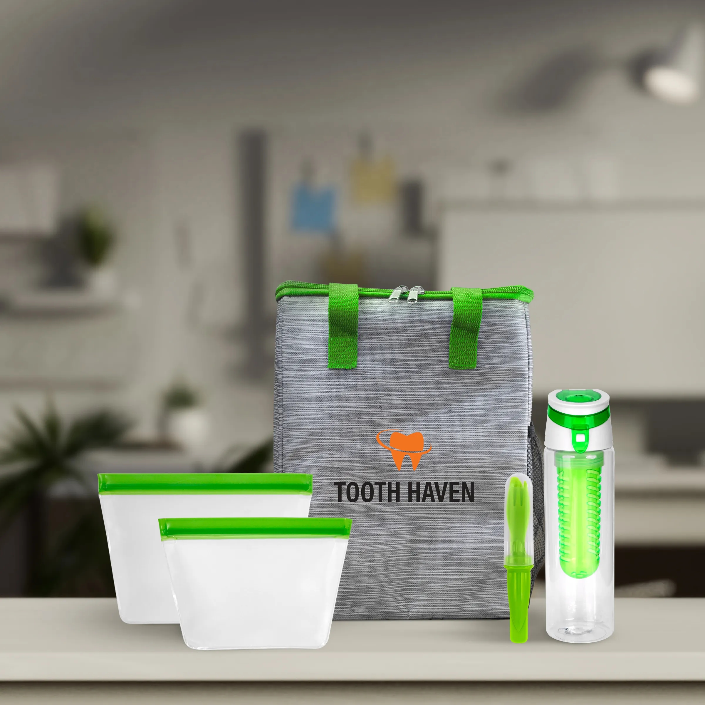 Reusable Beverage & Cutlery Tote Set 13