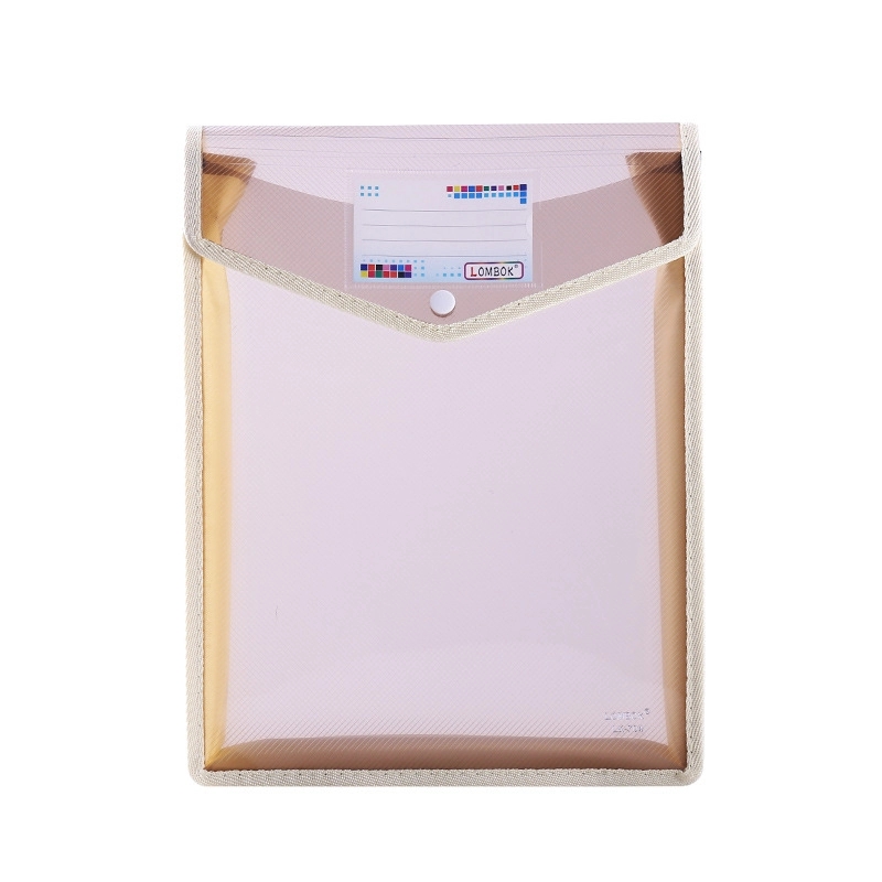 A4 Size Vertical Document Storage Bag With Snap Button 13