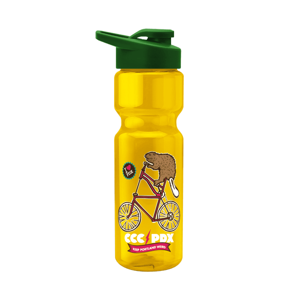 Blazer 28oz Transparent Bike Bottle w/Drink-thru Lid 539