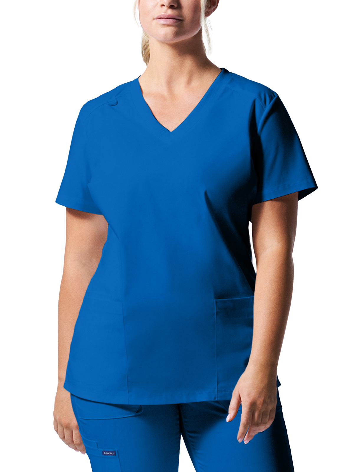 Landau - ProFlex - Women's Three-Pocket V-Neck Top 61