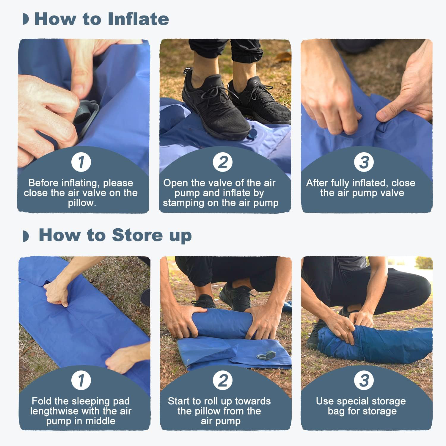 Sleeping Pad W/ Air Pillow 4
