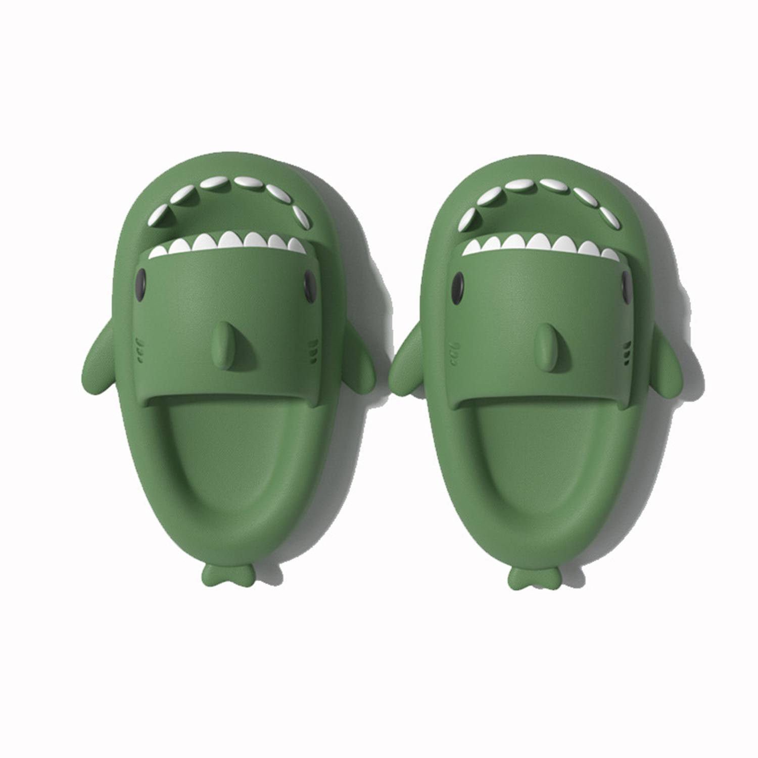 Indoor Non-slip Thick Sole Shark Slippers 6