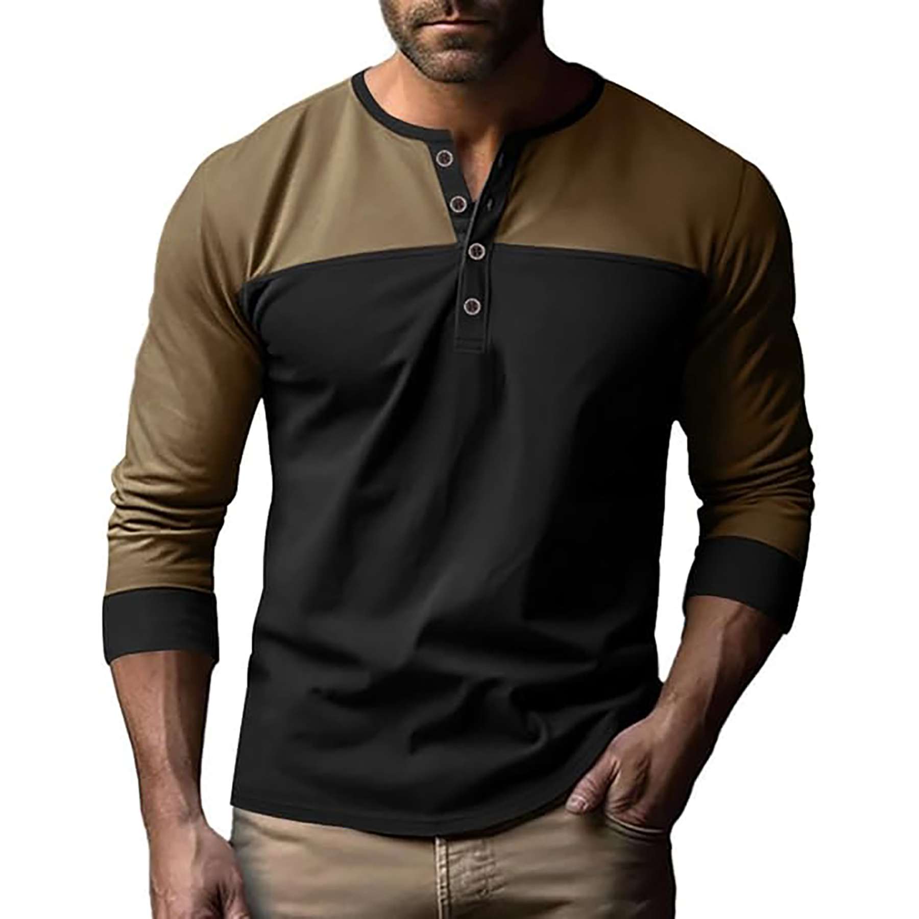 Color Block Base Shirt 5
