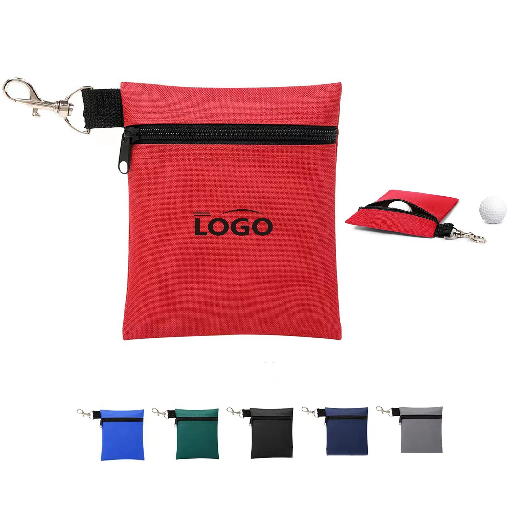 Zipper Golf Ball Pouch MOQ 10pcs 8