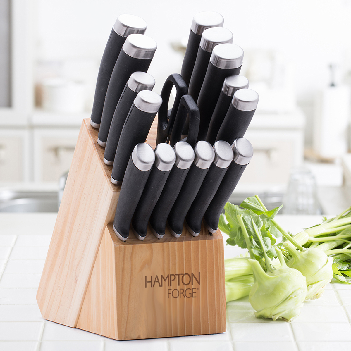 Hampton Forge® Epicure 17 Piece Cutlery Block Set 6