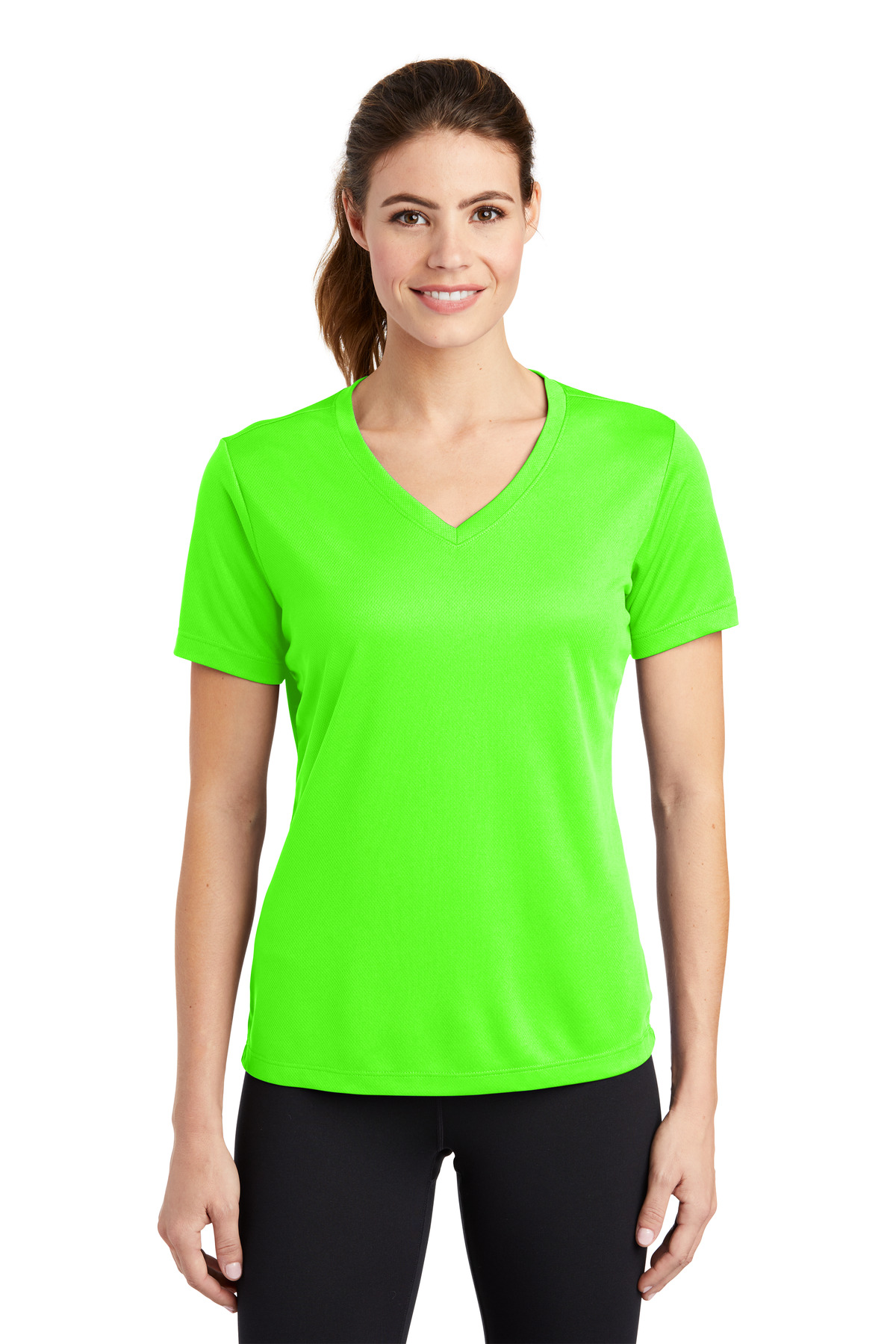 Sport-Tek Women's PosiCharge RacerMesh V-Neck Tee. LST340 108