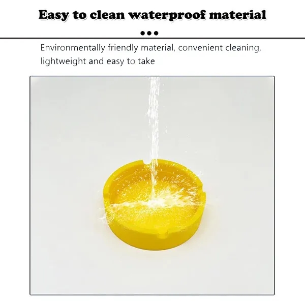 Silicone Anti-drop And Heat-resistant Round Ashtray 5