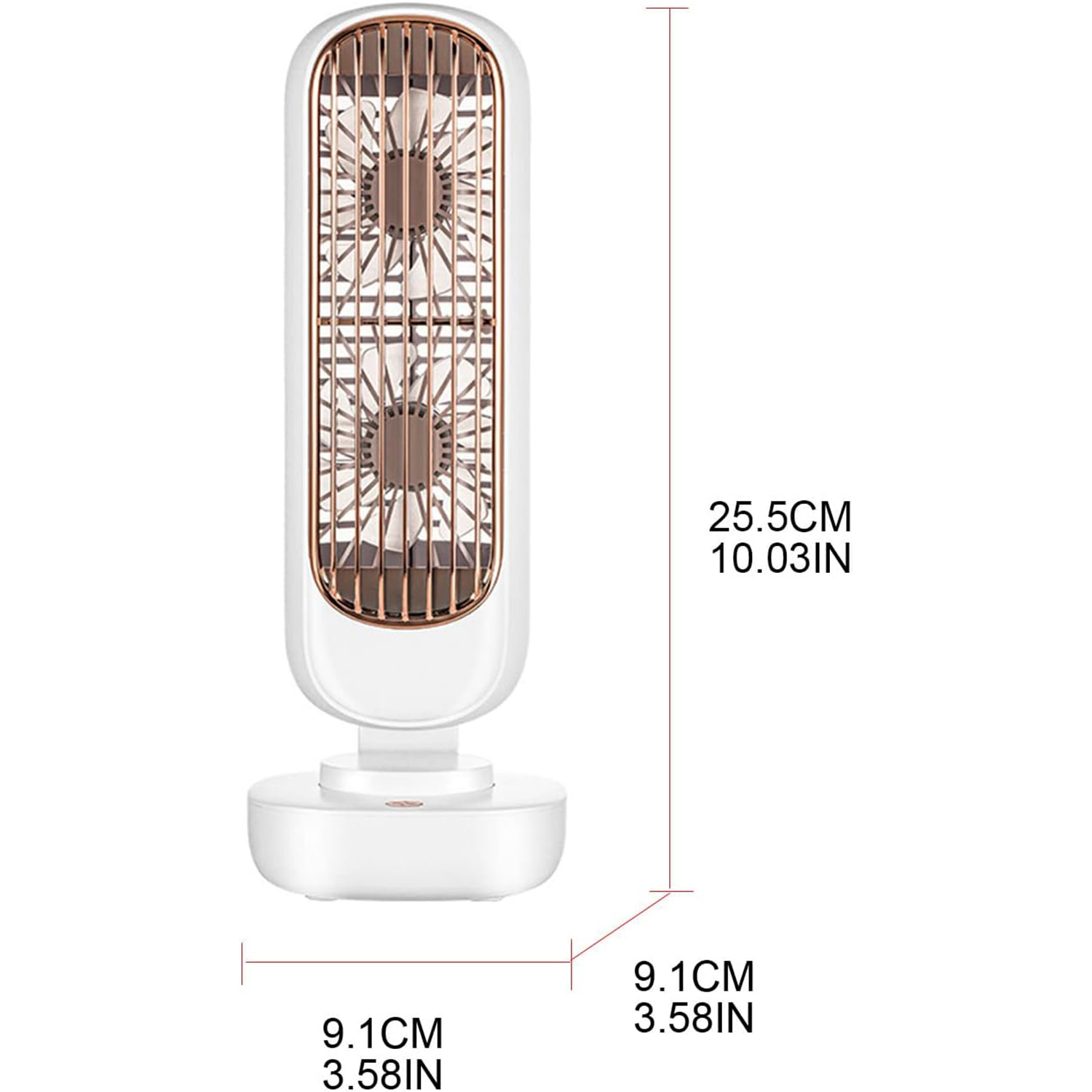 3 Speeds Adjustable Tower Table Fan 7