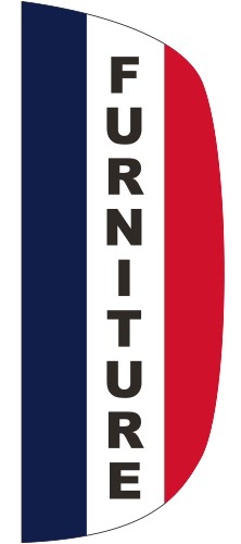 "FURNITURE" 3' x 8' Message Flutter Flag 1