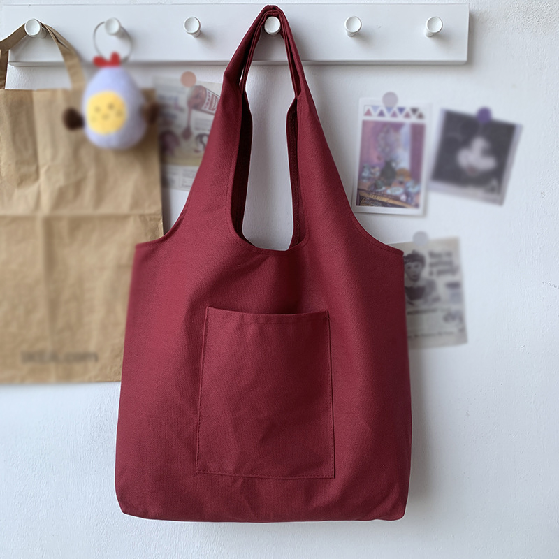 Plain Canvas Tote Bag for Women, custom tote bag with logo imprint 3