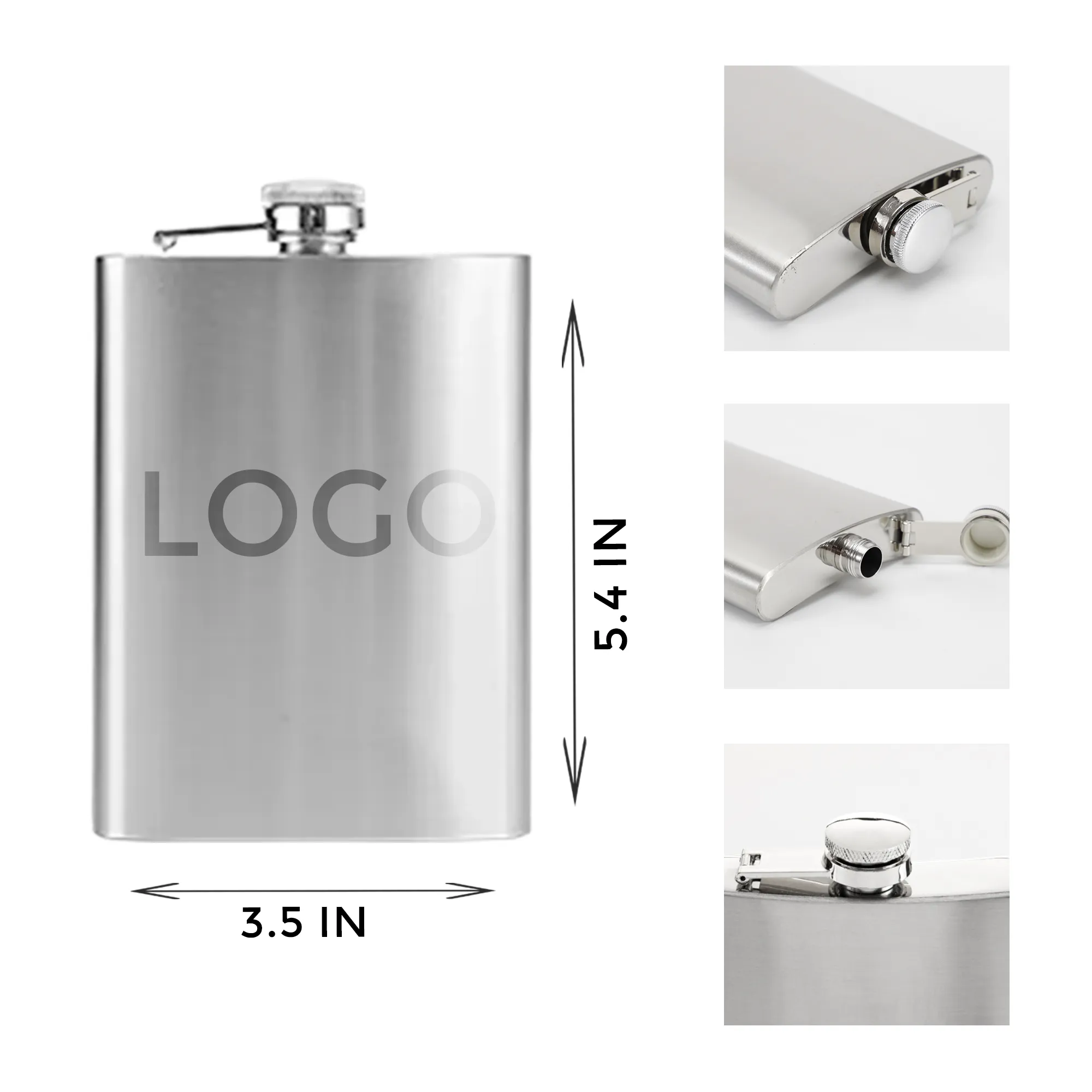 8OZ Stainless Steel Hip Flask 1