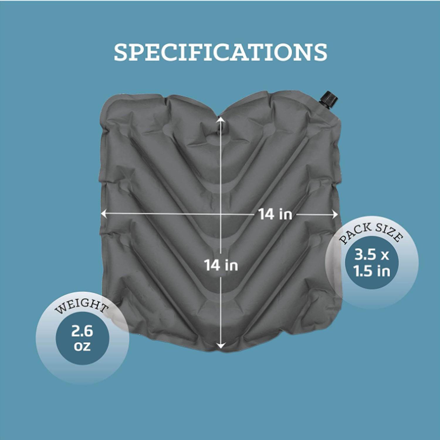 Seat Inflatable Air Cushion 14"*14"*1.5" 3