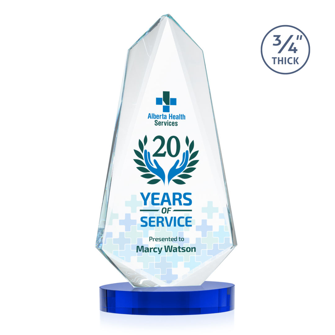 Sheridan VividPrint™ Award on Alberton Base - Blue 2