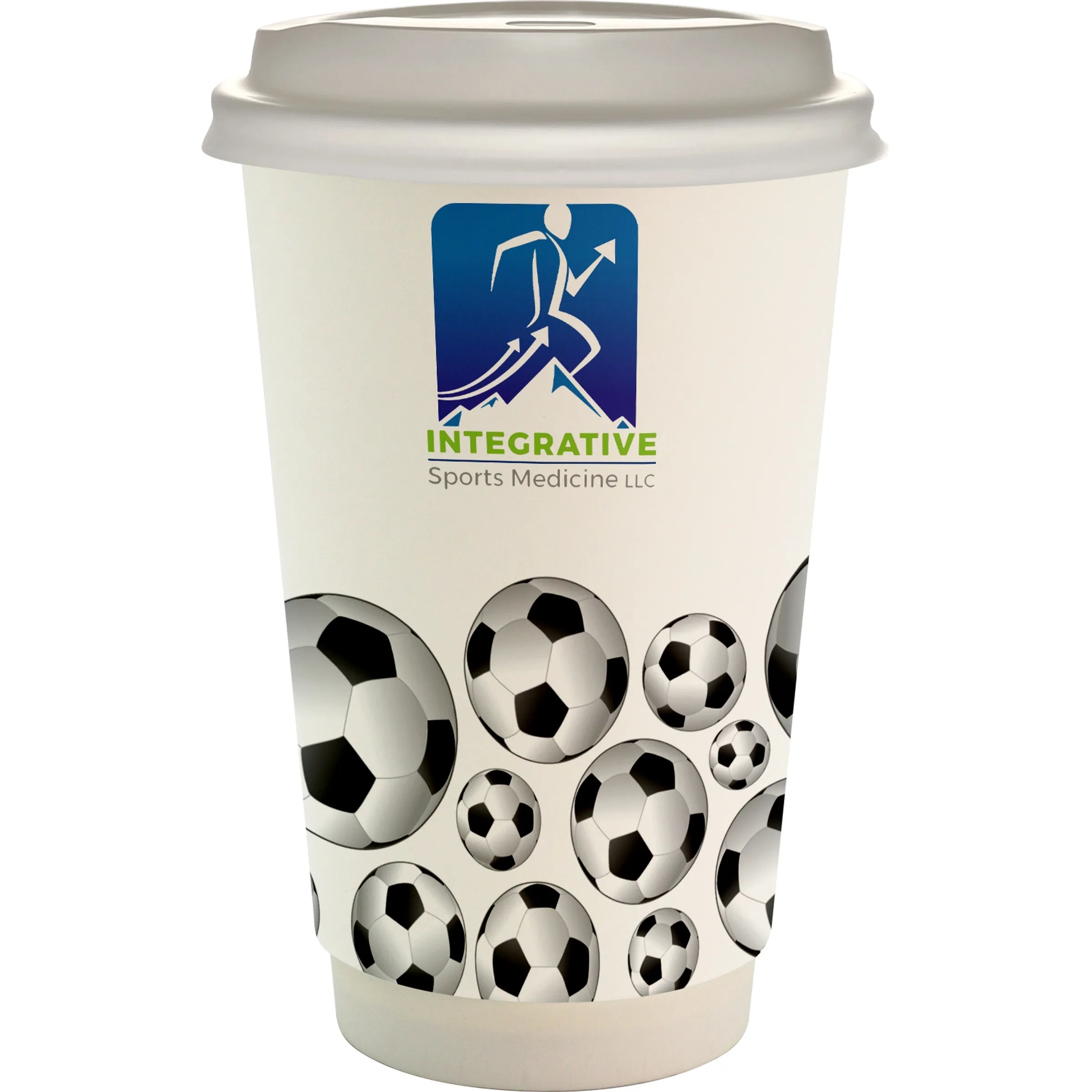 16 oz. Full Color Sporty Paper Cup With Lid 8