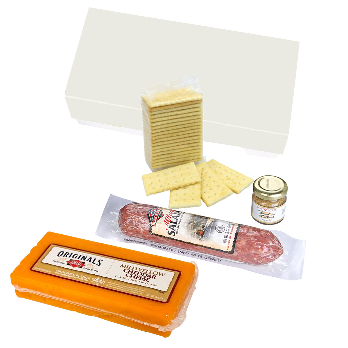 Charcuterie Gourmet Meat & Cheese Sampler Set In Gift Box 2