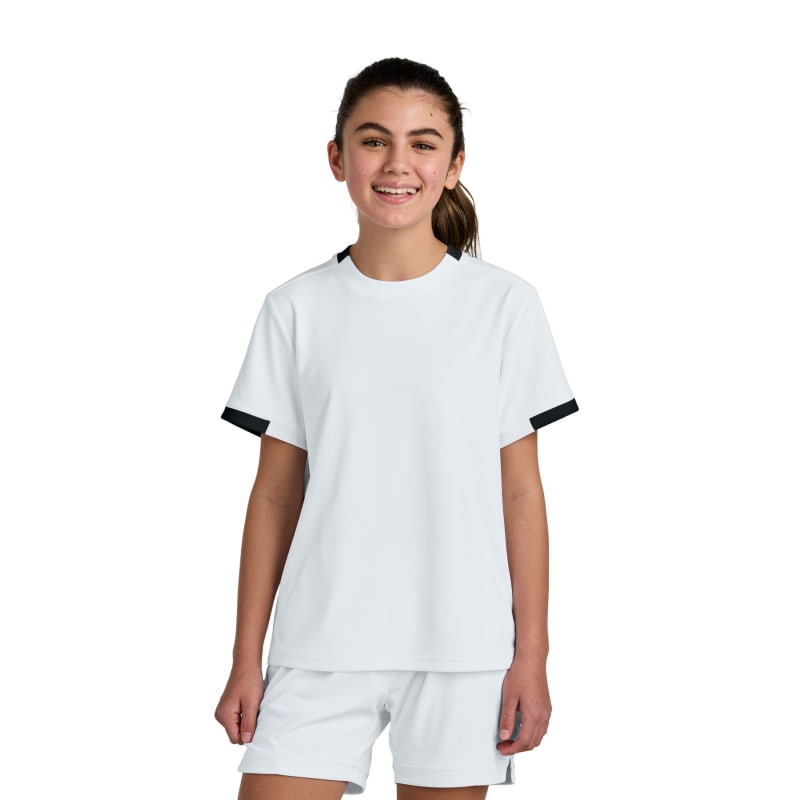 Sport-Tek Youth Club Short Sleeve Crew 30
