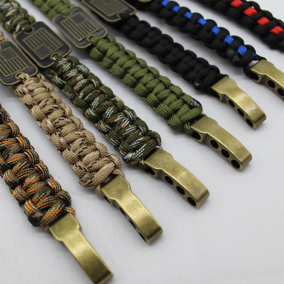 Umbrella Shape Adjustable Size Flag Survival Bracelet 7
