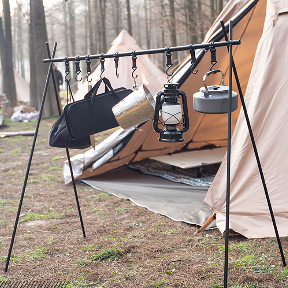 Folding Hanging Rack Travel Camping Shelf 3