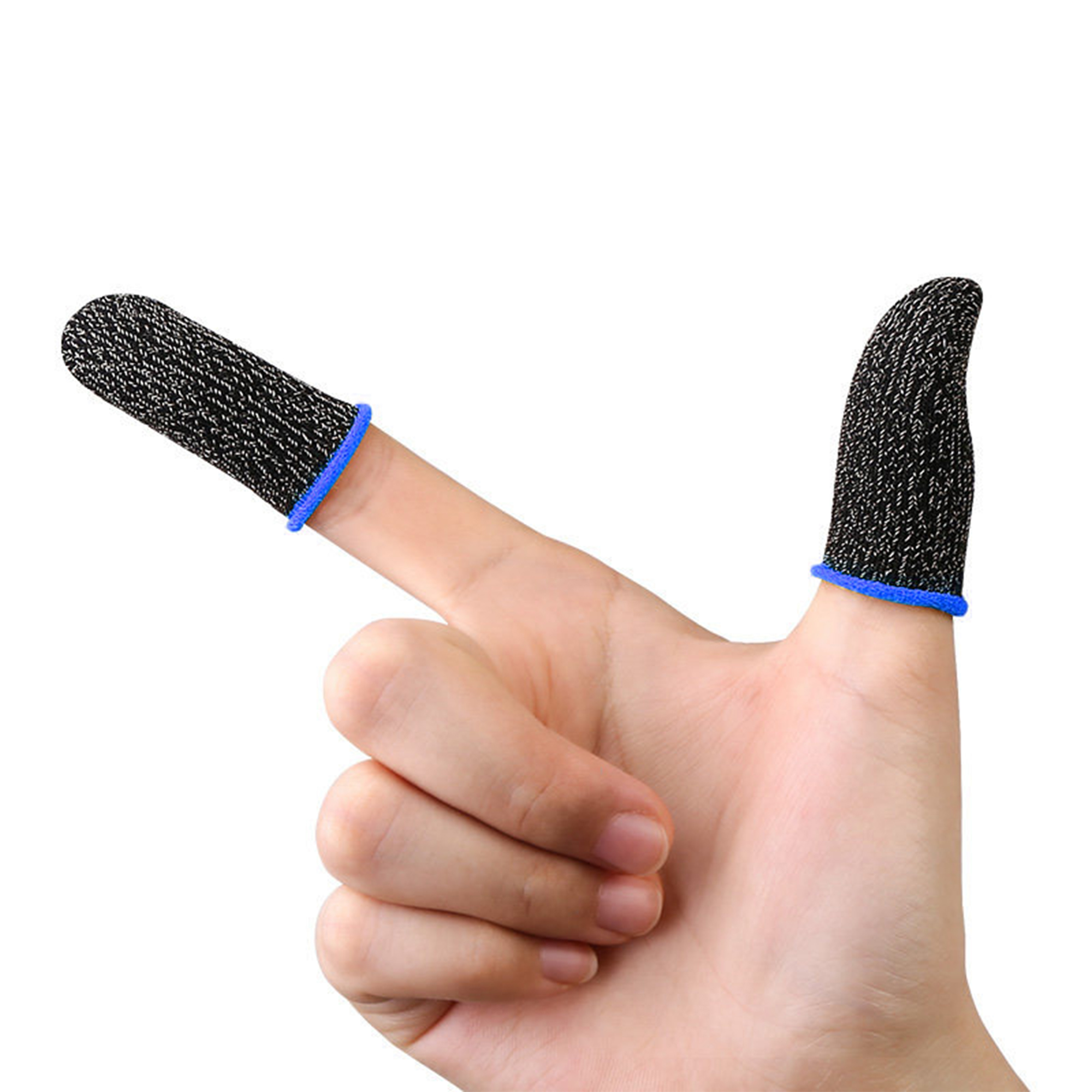 Conductive Touch Gaming Finger Sleeve Pair 1.77" Length x 0.98" Width 3