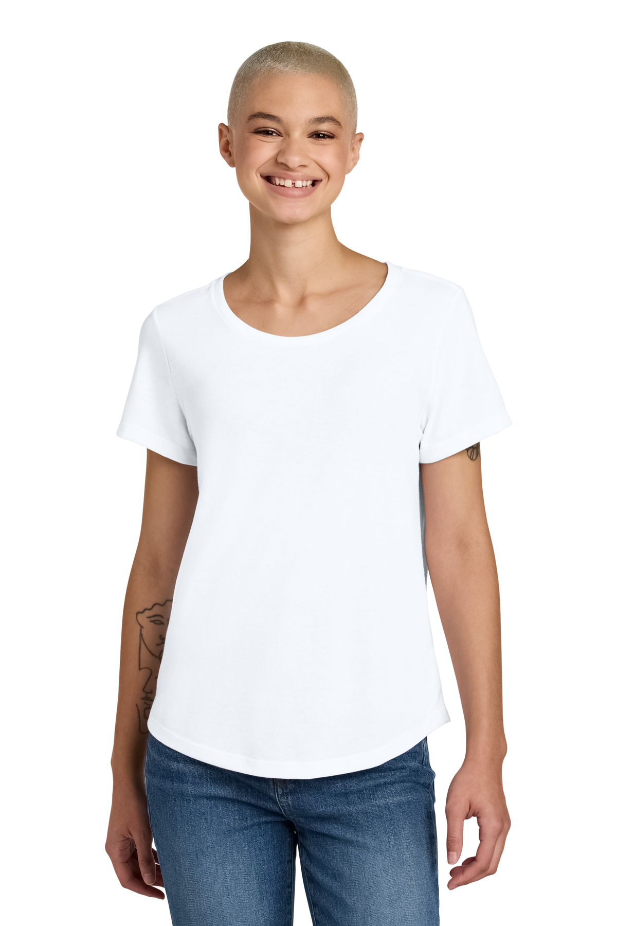 Allmade Women's Relaxed Tri-Blend Scoop Neck Tee AL2015 43