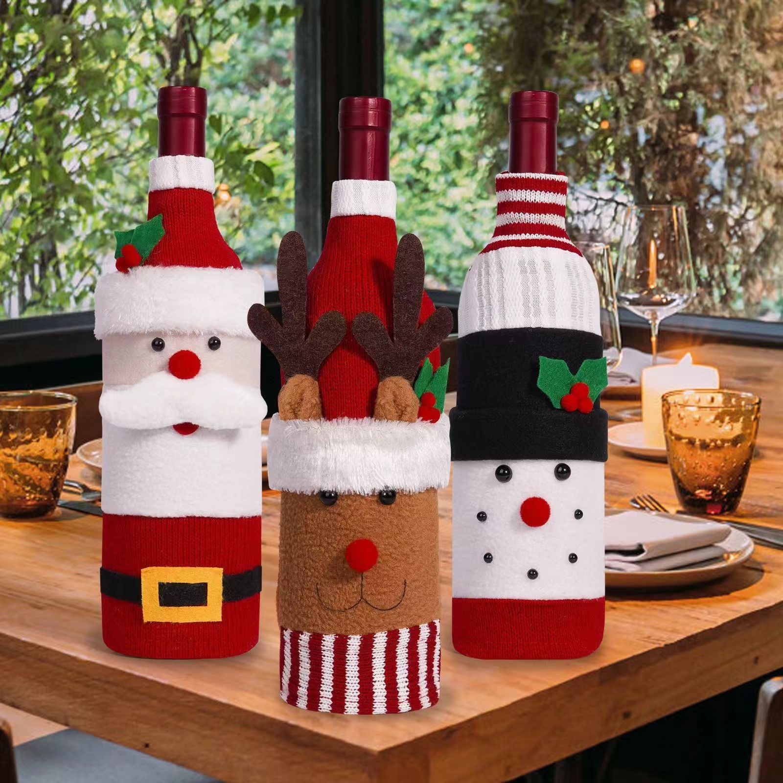 Christmas Theme Wine Holder Bag 1