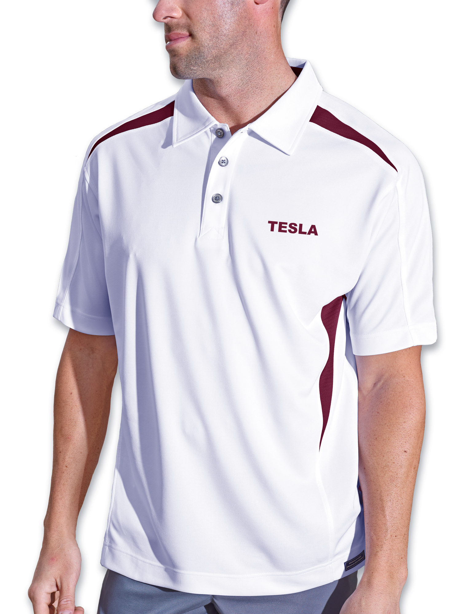 Men's Tesla Mini Ottoman Polo Shirt 3