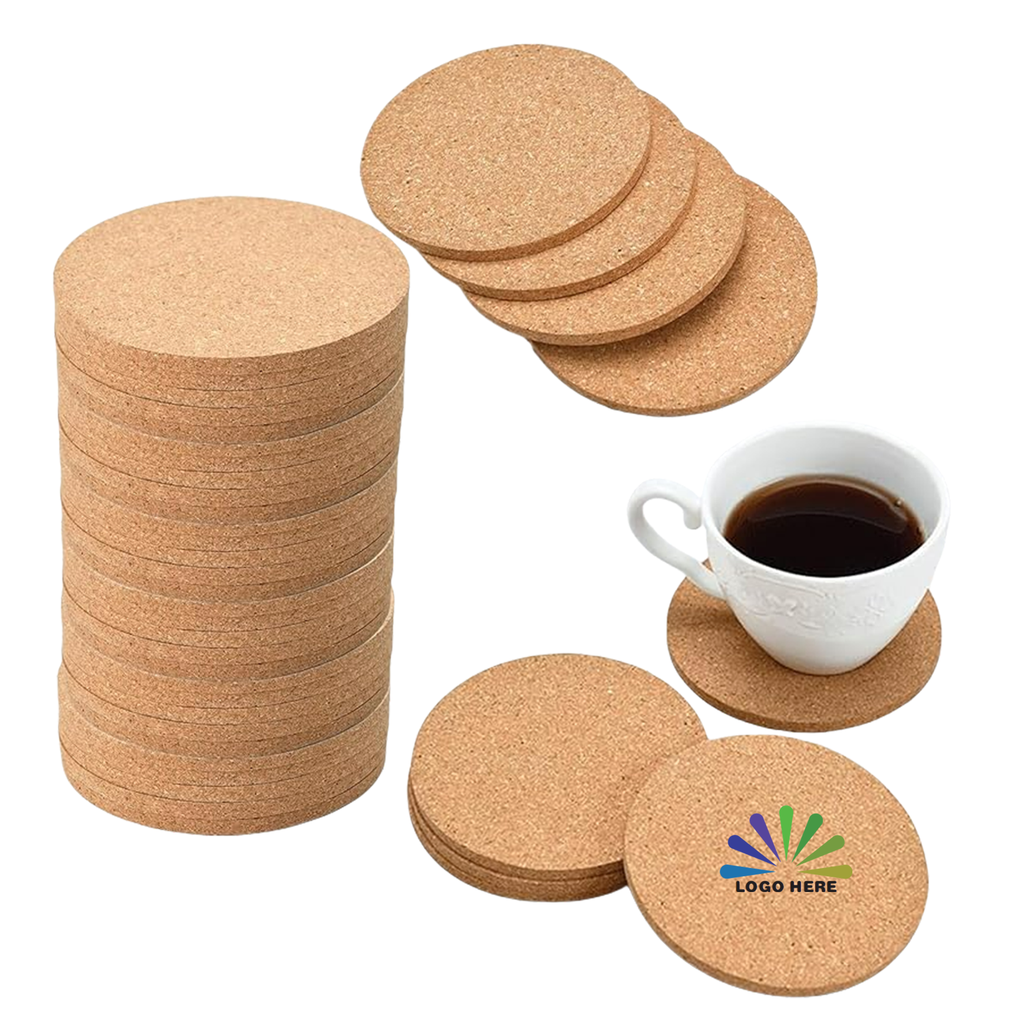 Absorbent Cork Coaster 2