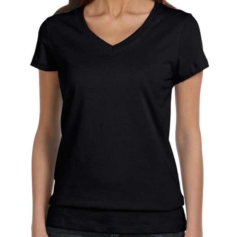 Bella Ladies Jersey Short-Sleeve V-Neck T-Shirt 9
