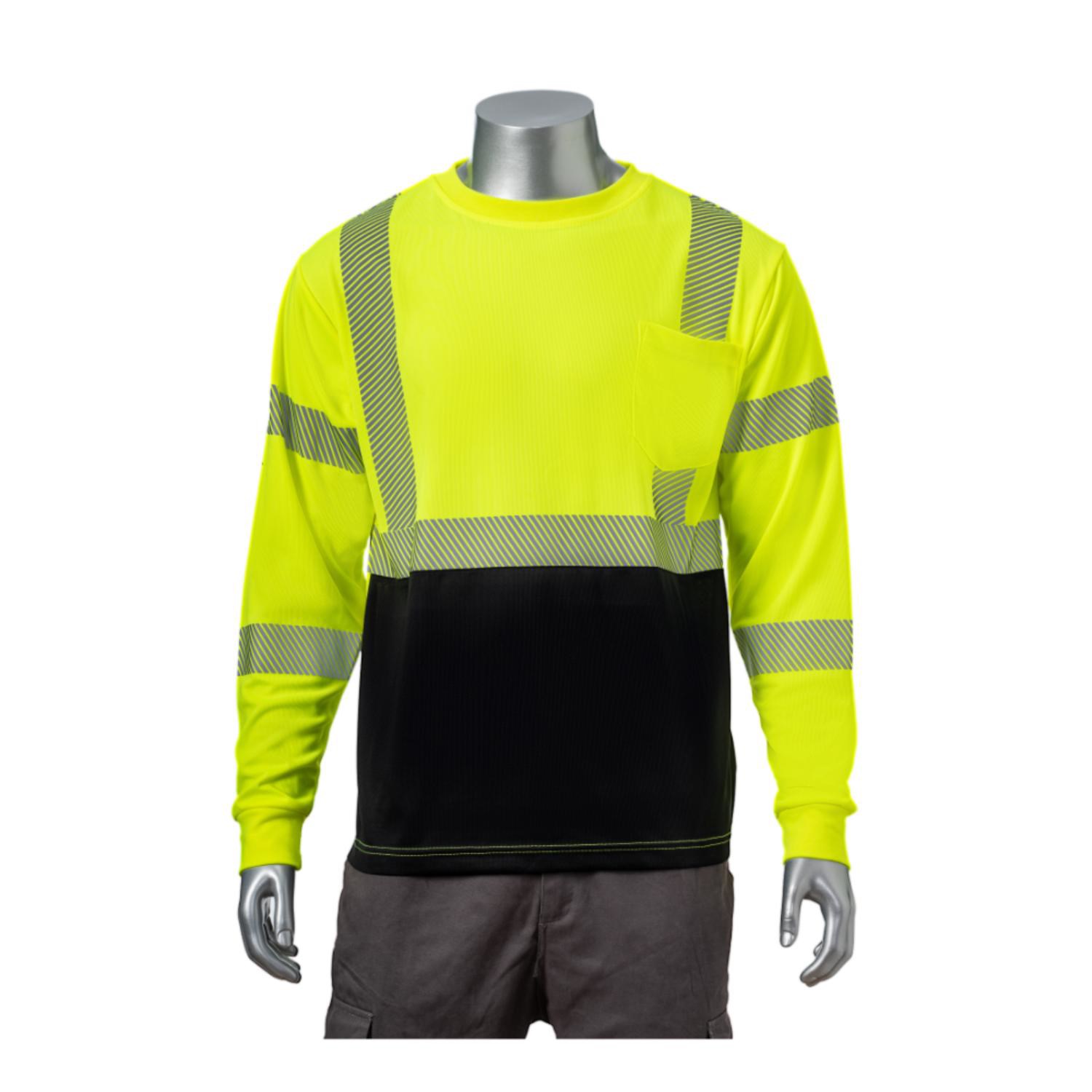 3.8 Oz. Polyester Class 3 Color Block Segmented Tape Safety T-Shirt with Pocket 2