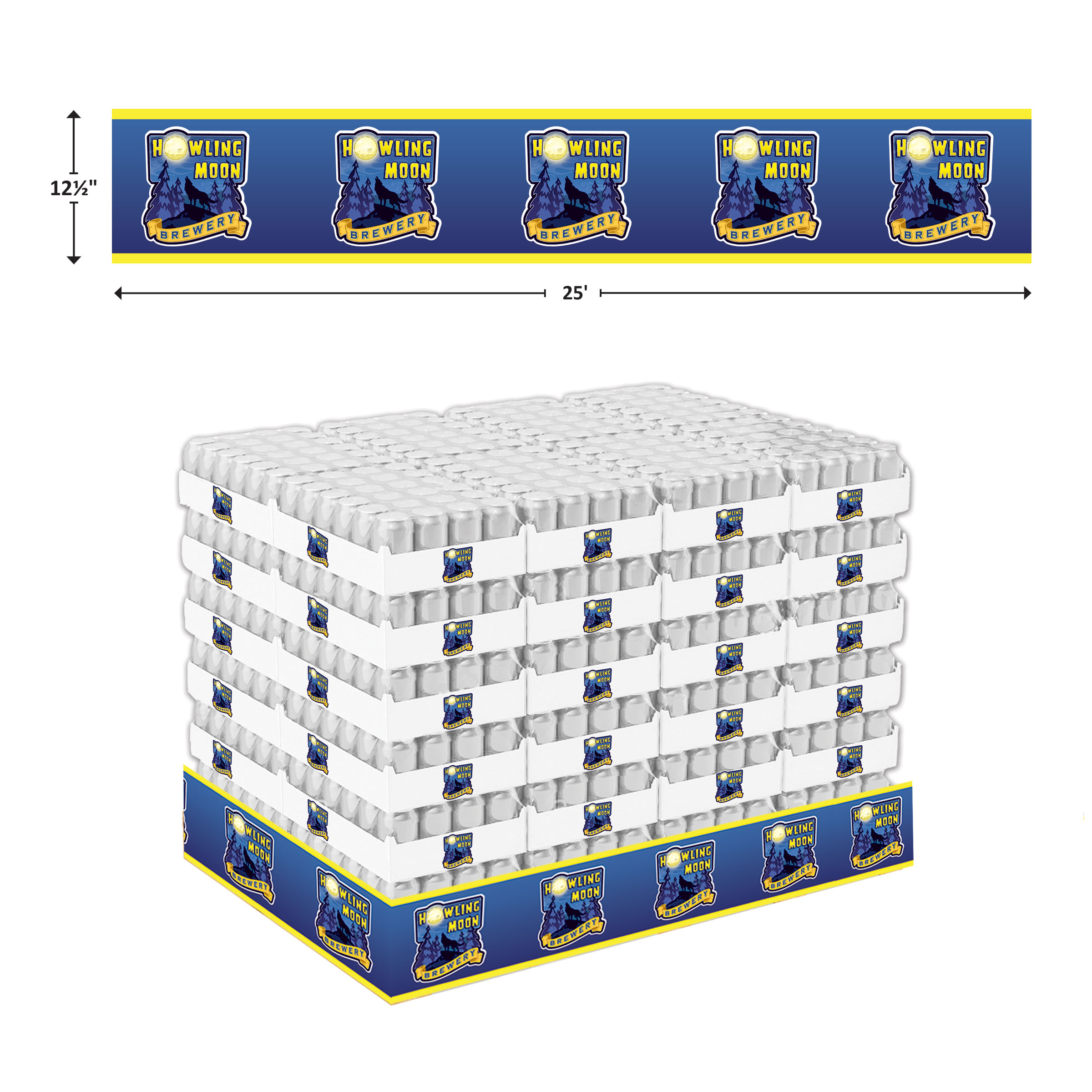 12-1/2" High Paper Base Wrap