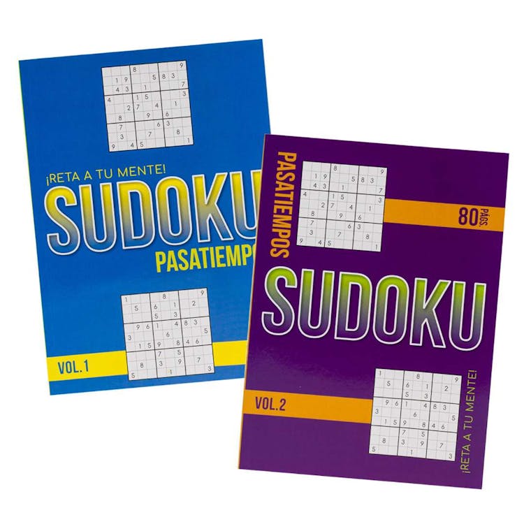 Spanish Sudoku Puzzle Books - 80 Pages Two Titles 1