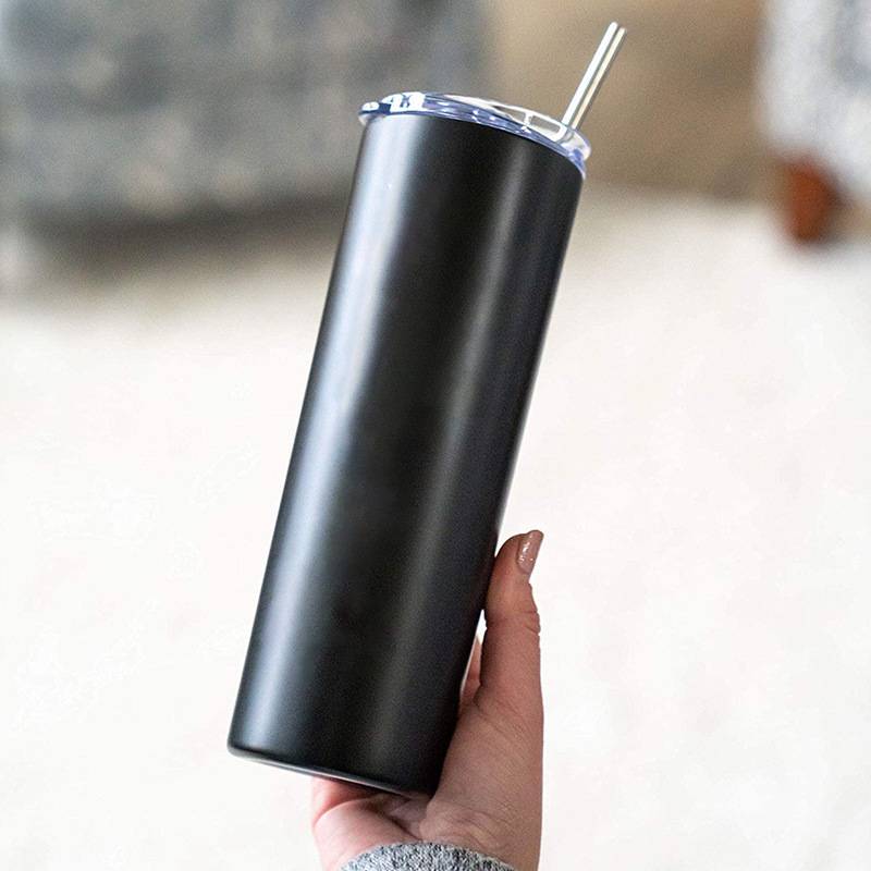 20Oz Straight Stainless Steel Tumbler Insulated Water Bottle 4
