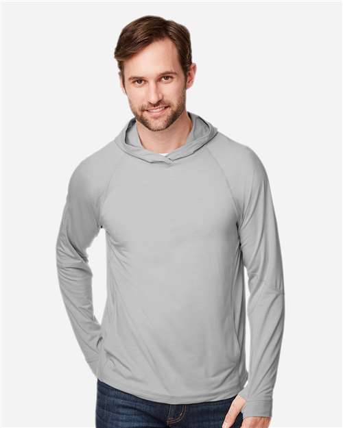Unisex JAQ Stretch Performance Hooded Long Sleeve T-Shirt - NE105 23