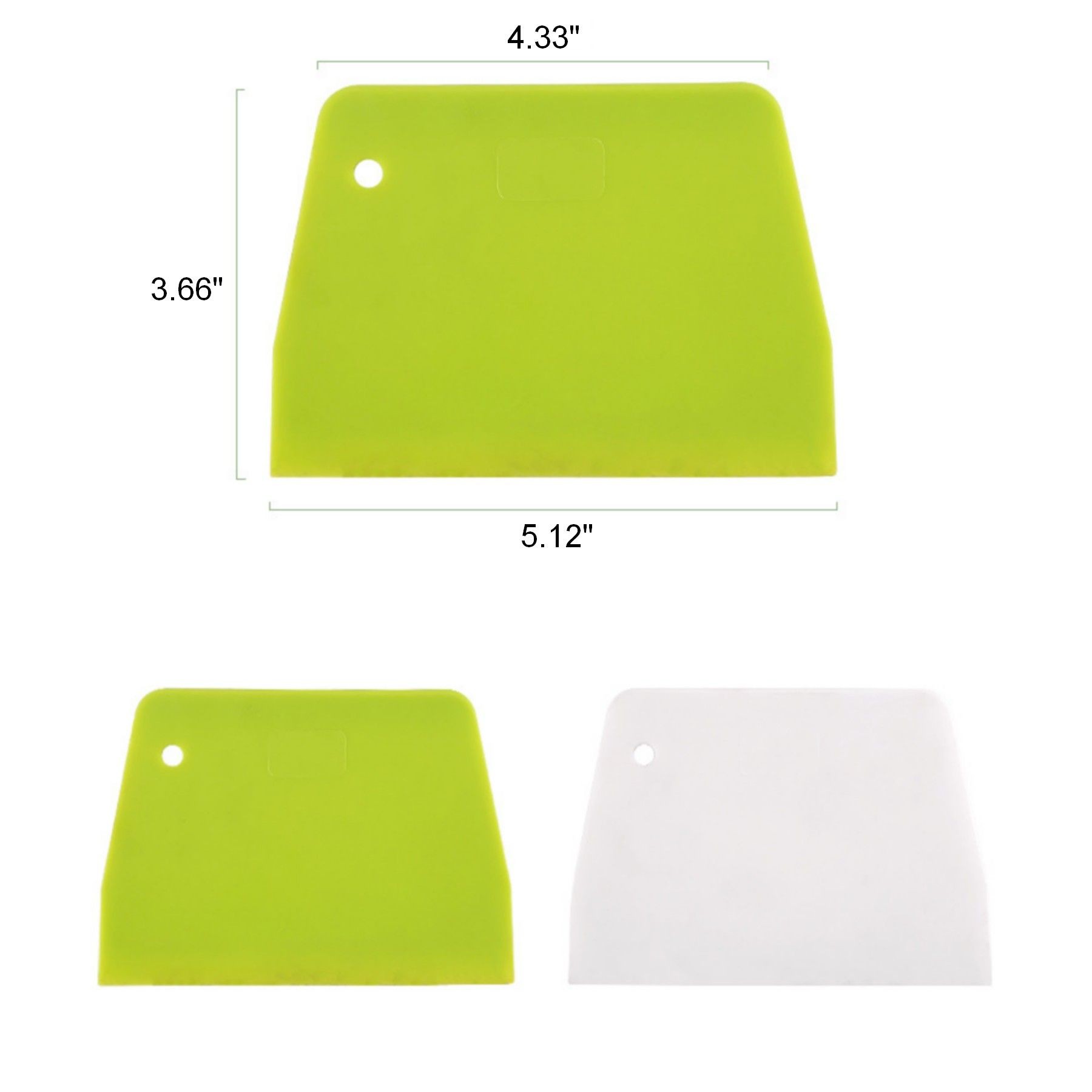 Dough Scraper Food-Safe Plastic Bread Cake Fondant Cutter 9