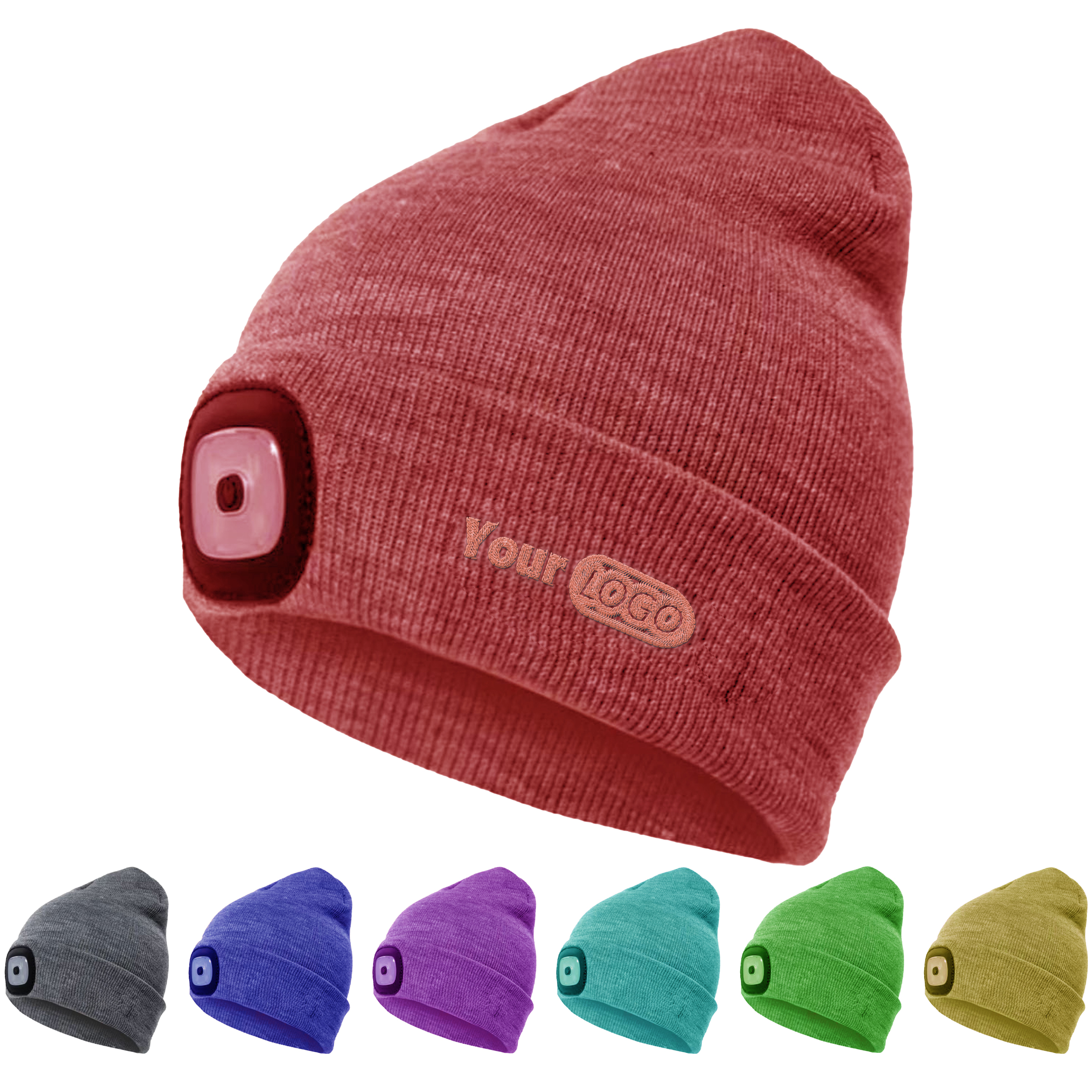 Yarn Led Lighted Beanie Hat For Outdoor Activities 2