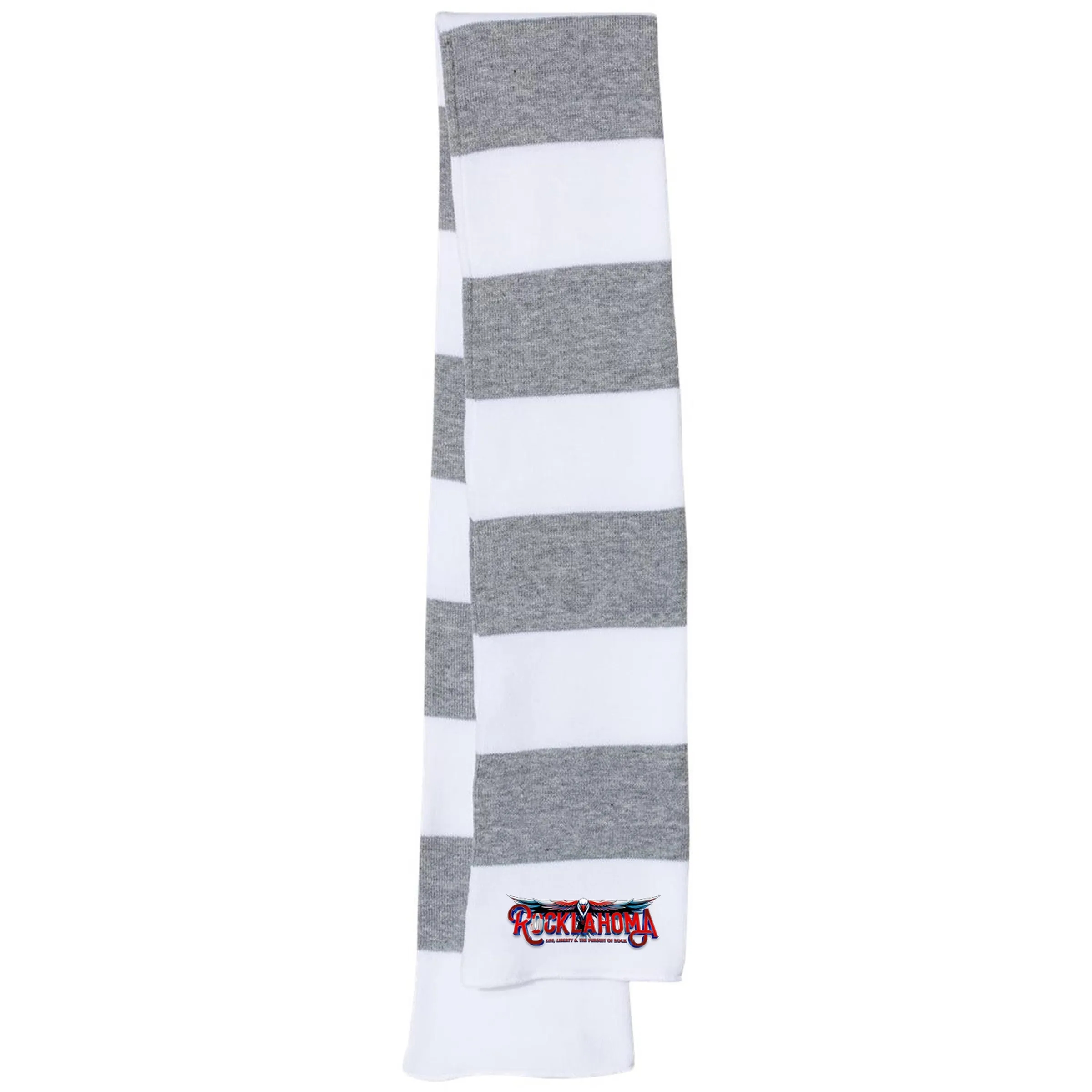 SPORTSMAN RUGBY-STRIPED KNIT SCARF 6