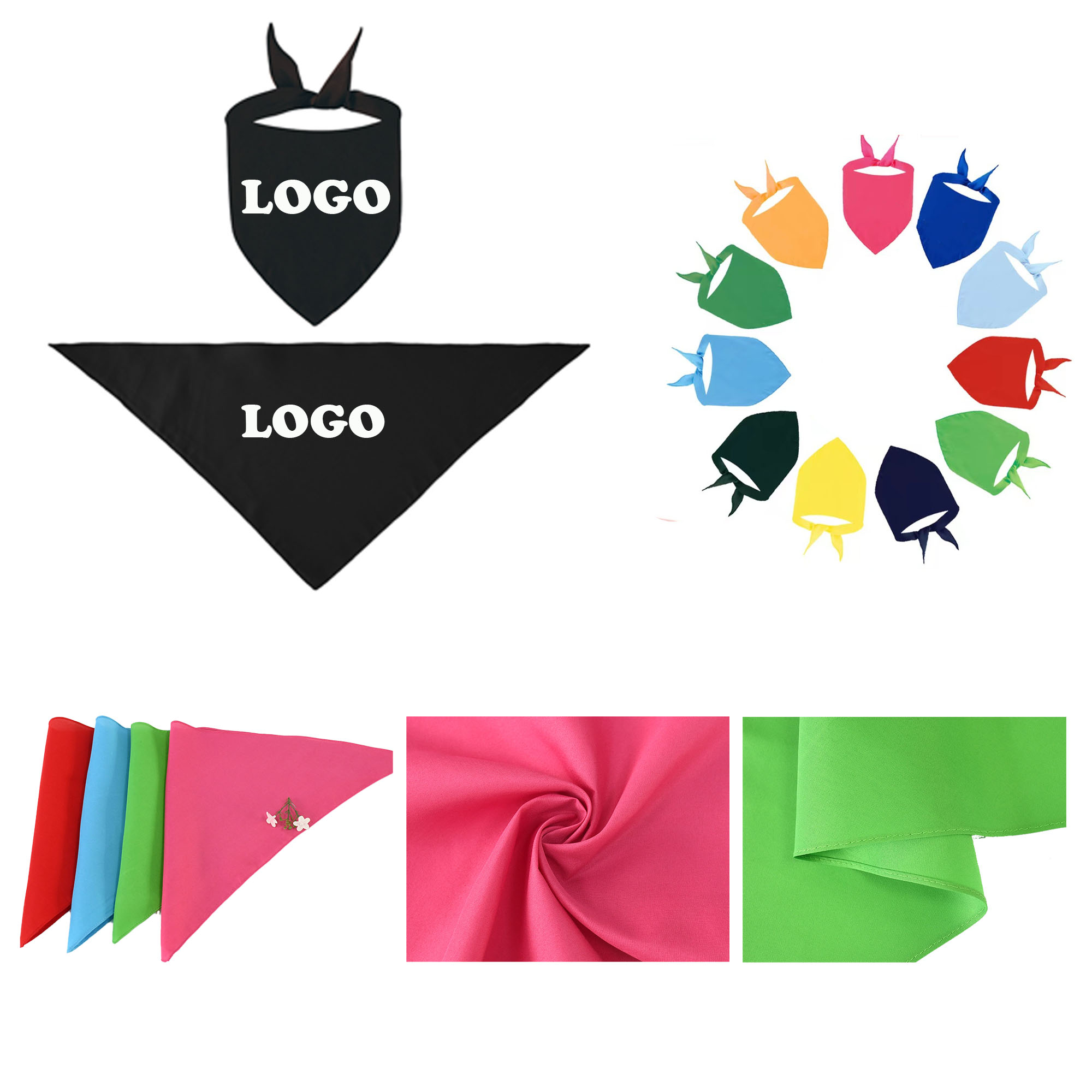 MOQ 100 pcs Custom Pet Scarf 2