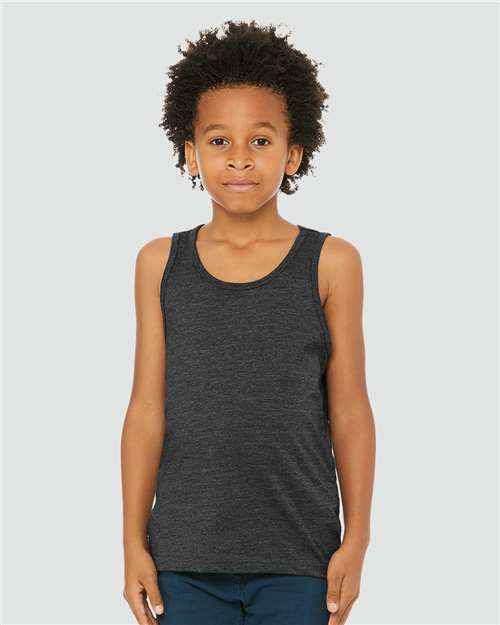 Youth Heather CVC Tank - 3480YCVC 11