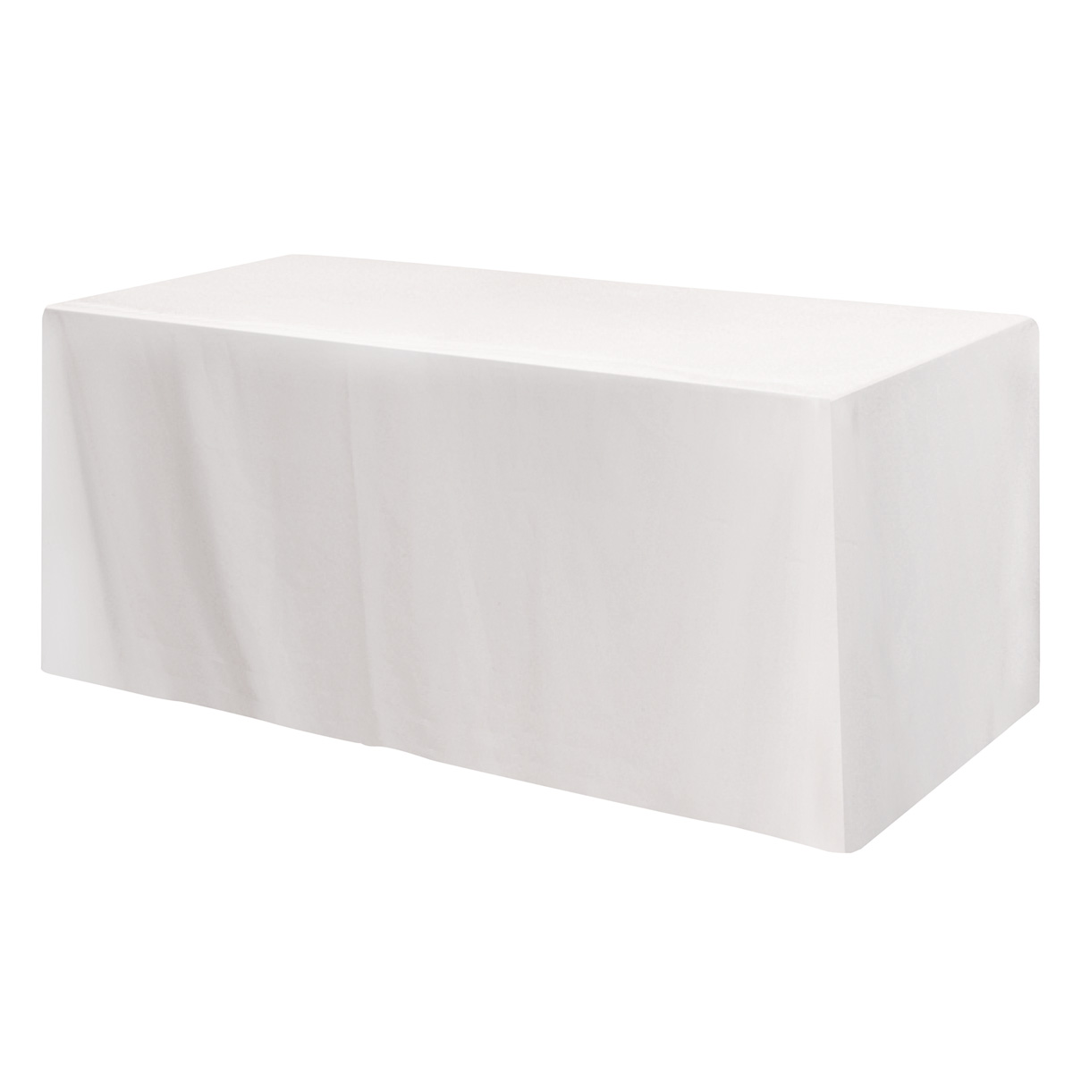Fitted Poly/Cotton 3-sided Table Cover - fits 6' standard table 3