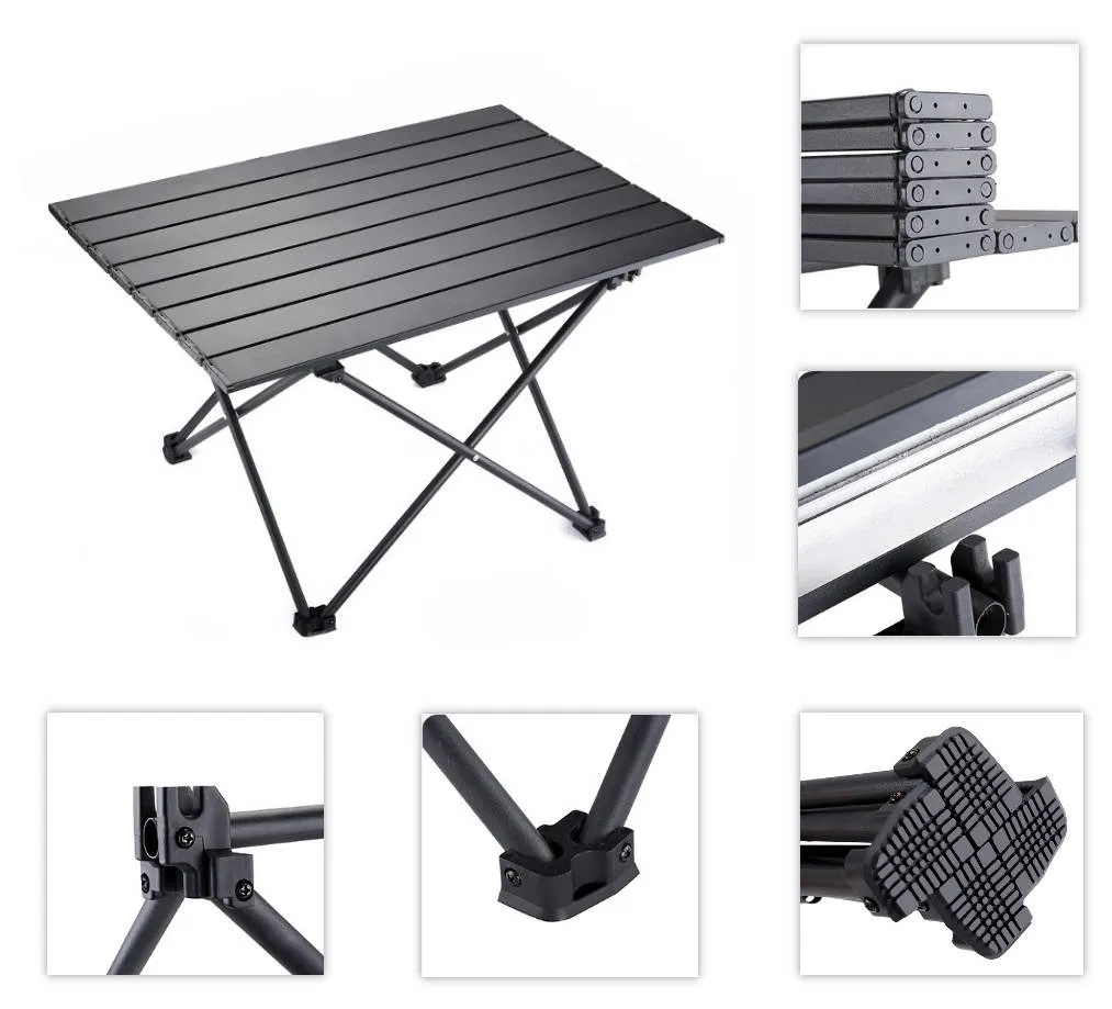 Lightweight Folding Table with Carbon Steel 3