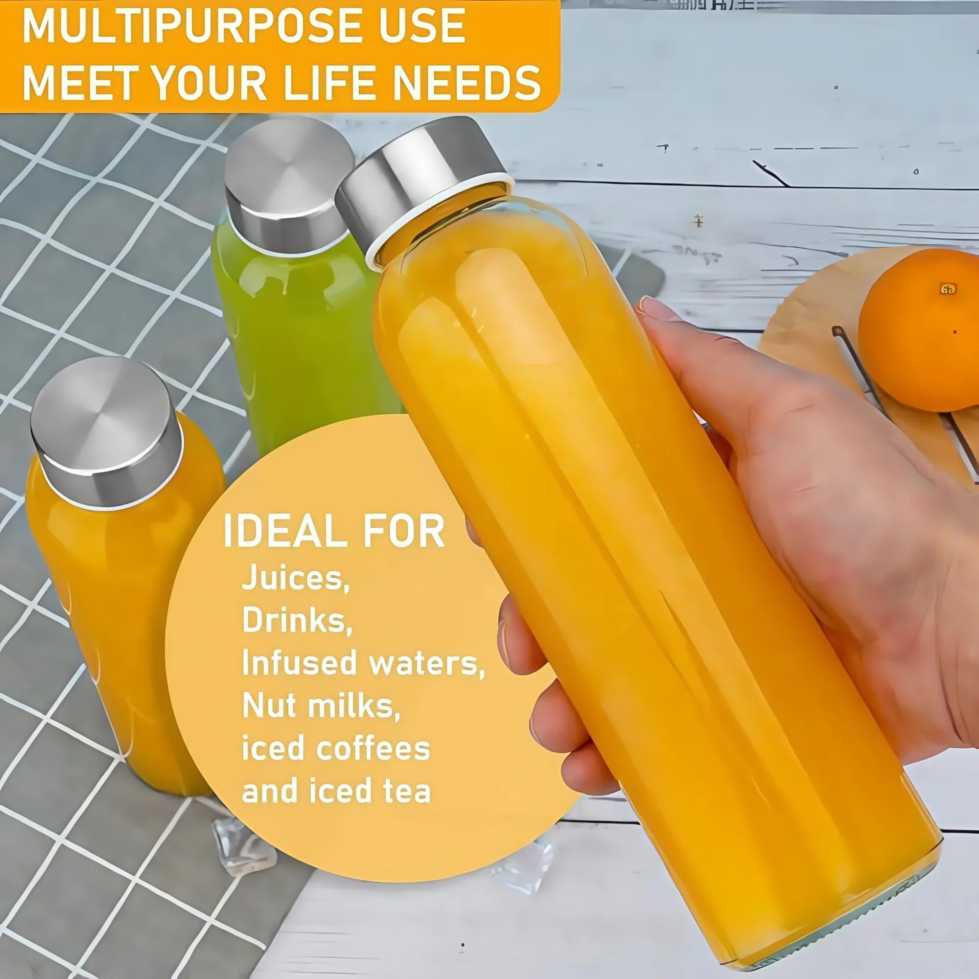 17oz Glass Drinking Cup 6
