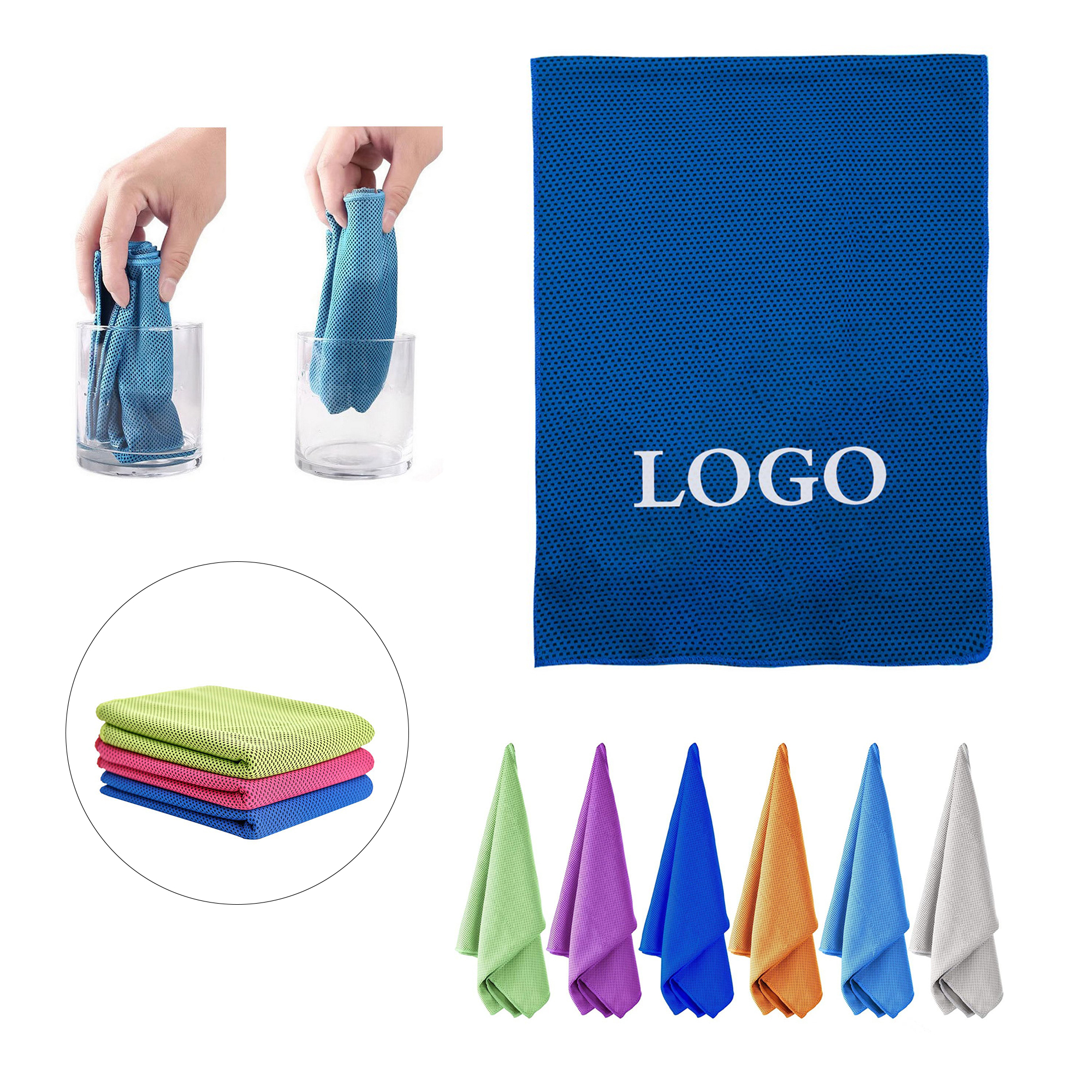 Golf Cooling Towel Mesh Breathable washcloth 5