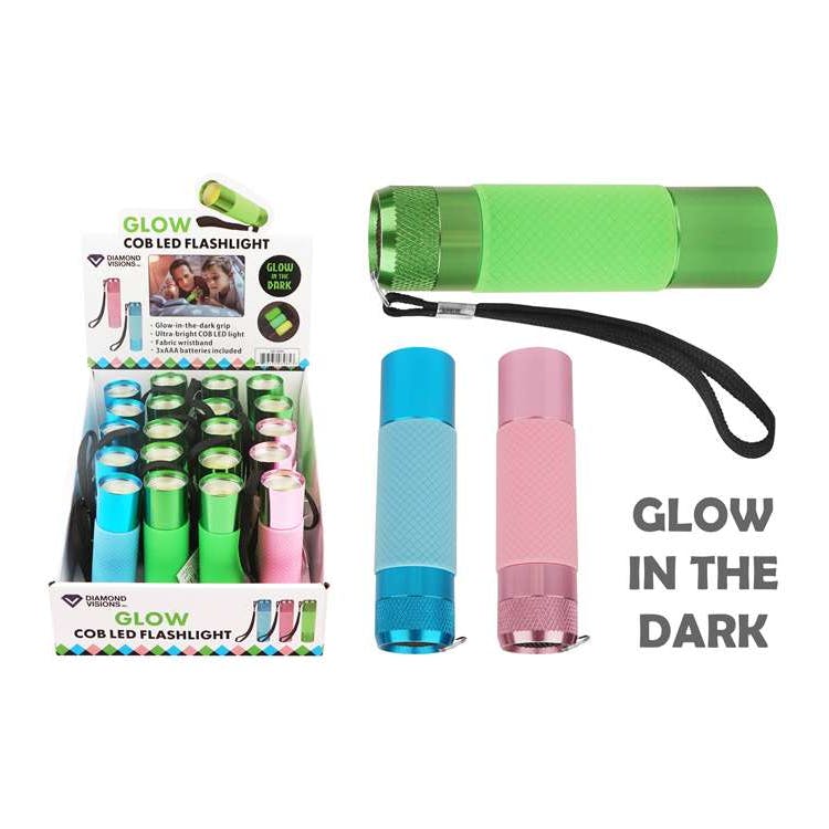 Glow-in-the-Dark COB LED Flashlights - Assorted 2