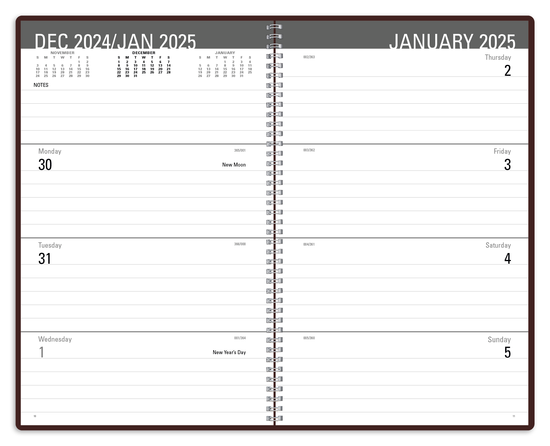Triumph® Calendars Classic Weekly Desk Planner 24