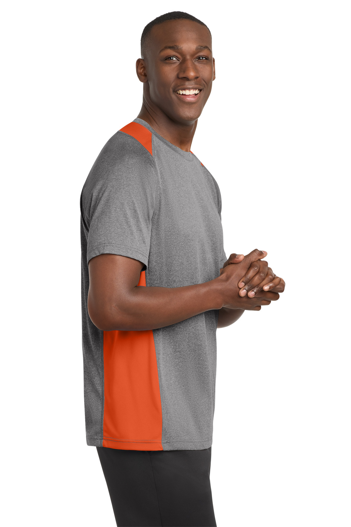 Sport-Tek Heather Colorblock Contender Tee. ST361 85