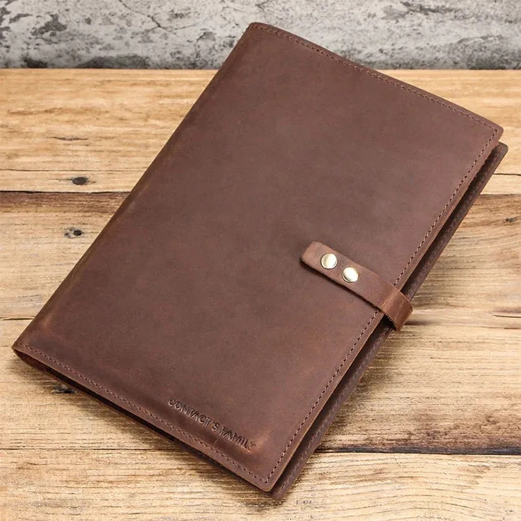 Custom Handmade Leather Business Portfolio Organizer 2